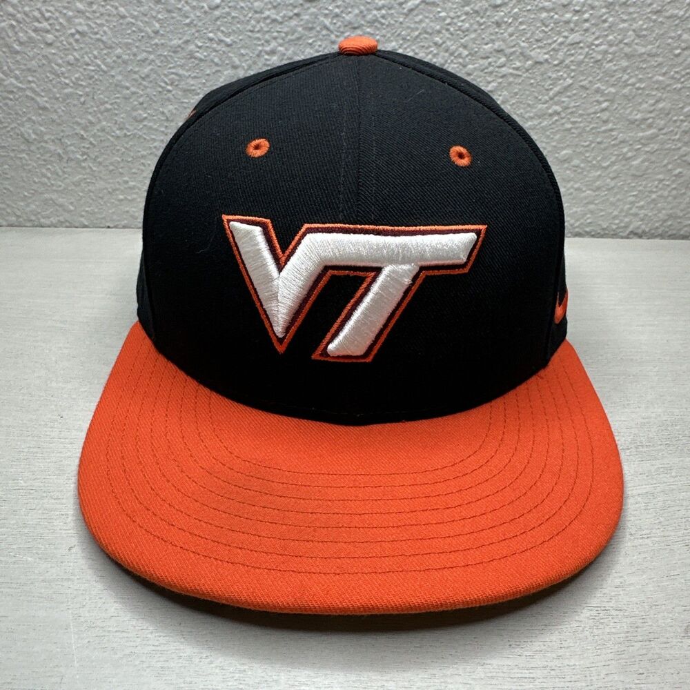 Virginia Tech Hokies Black Nike True Dri Fit Fitted 7 1/2 Hat ALTERNATE COLORWAY
